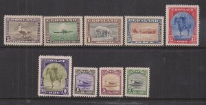 GREENLAND SC# 10-18   VF/MNH