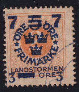 Sweden B22 Three Crowns O/P 1918