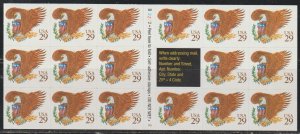 United States  SC 2595a Booklet Mint Never Hinged. Plate D2222