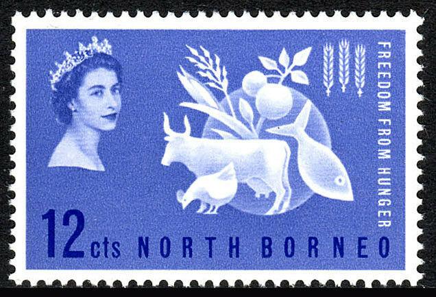 North Borneo 296, MNH. FAO. Freedom from Hunger campaign. Protein Food, 1963