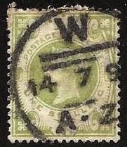 Britain #122 Used 1-shilling