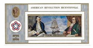 Cook Islands 1976 American Bicentennial S/S MNH C1