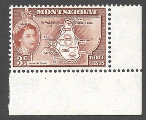 Doyle's_Stamps: MNH Montserrat 1958 Queen Elizabeth II & Map, Sc #147**