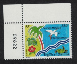 Wallis and Futuna Birds World Environment Day Corner Number 2002 MNH SC#553