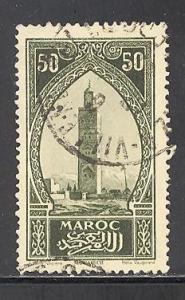 French Morocco 105 used SCV $ 0.30 (RS)