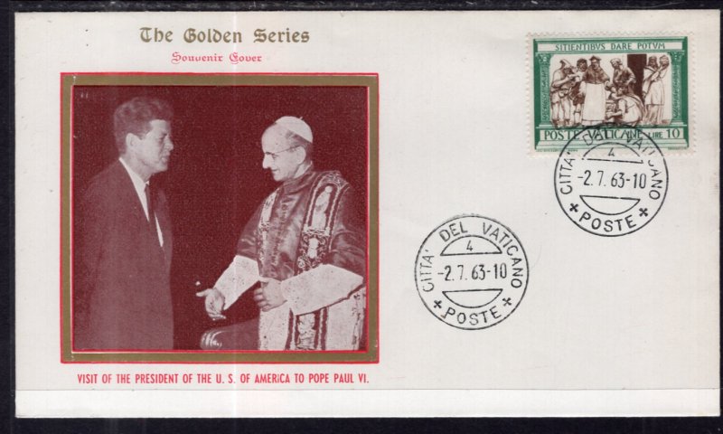 Vatican City President Kennedy Visits Pope Paul VI 1963 Cover