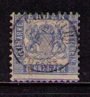 GERMANY BADEN Sc# 22 USED VGF Coat of Arms