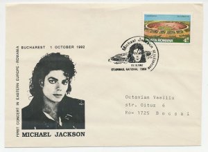 Cover / Postmark Romania 1992 Michael Jackson