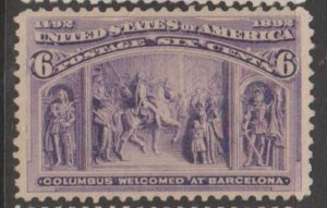 U.S. Scott #235 Columbian Stamp - Mint Single - IND