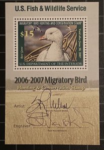 US Stamps - SC# RW 73B - MNH - Signed By Artist & Engraver - SCV -  $150.00