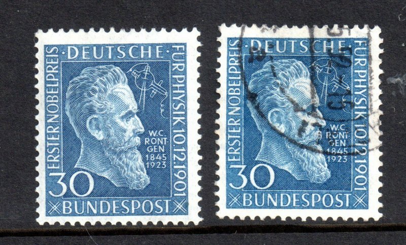 Germany 1951 Rontgen Nobel Prize mint LHM & used #1073 WS16575