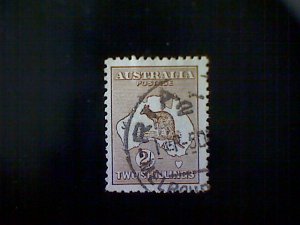 Australia, Scott #11, used (o), 1913, Kangaroo, 2/, brown