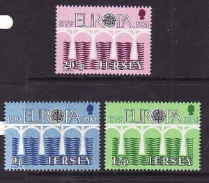 Jersey-Sc#326-8- id8-unused NH set-Europa-1984-