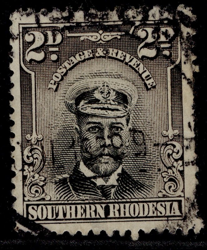 SOUTHERN RHODESIA GV SG4, 2d black & purple-grey, FINE USED.