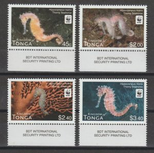 TONGA 2012 WWF SG 1639/42 MNH