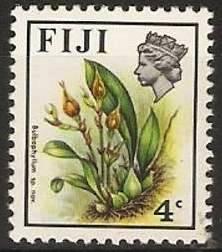 Fiji - 1973 Bulbophyllum 4c (sideways w/m) MNH  #308a  