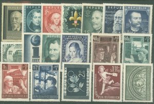 Austria #573-83/B273-9 Mint (NH) Single (Complete Set) (Cat)