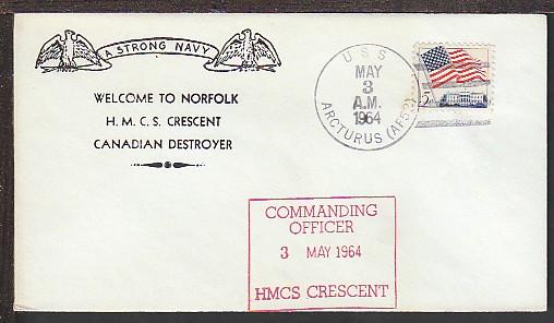 Welcome HMCS Crescent Destroyer 1964 Cover