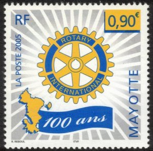 MAYOTTE 2005 Rotary International; Scott 214; MNH