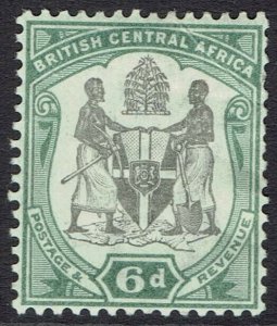 BRITISH CENTRAL AFRICA NYASALAND 1897 ARMS 6D