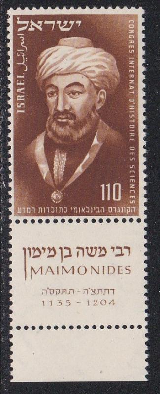 Israel # 74, Rabbi Maimon, NH Tab Set, 1/2 Cat.