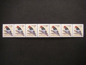 Scott 3045, 2c Woodpecker, PNC7 #11111, MNH Coil Beauty