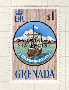 GRENADA; 1967 early QEII Statehood issue fine Mint hinged $1. value