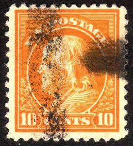 1917, US 10c, Franklin, Used, Sc 510