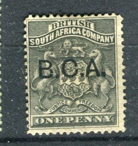 NYASALAND; 1890s classic Central Africa BCA Optd. issue Mint hinged 1d. value