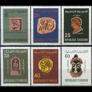 TUNISIA 1967 - Scott# 486-91 History Set of 6 LH