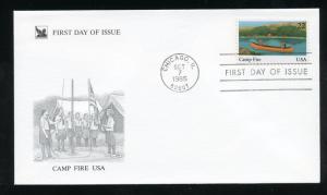 US 2163 International Youth Year - Camp Fire Inc UA Readers Digest FDC