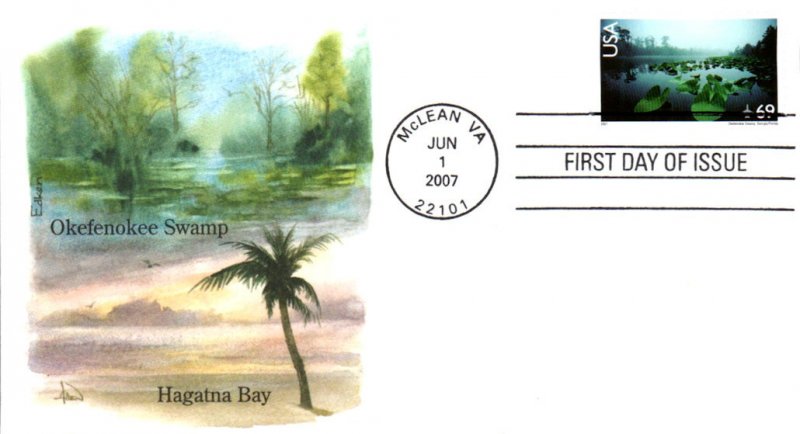 #C142 Okefenokee Swamp Edken FDC