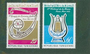 Tunisia 594-5 MH BIN $0.75