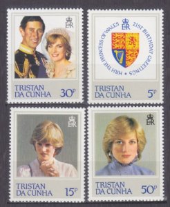  1982 Tristan da Cunha 323-326 21 year of birth Princess Diana 5,00 €