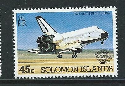 Solomon Islands  #500 Space Shuttle (MNH)  CV $0.60