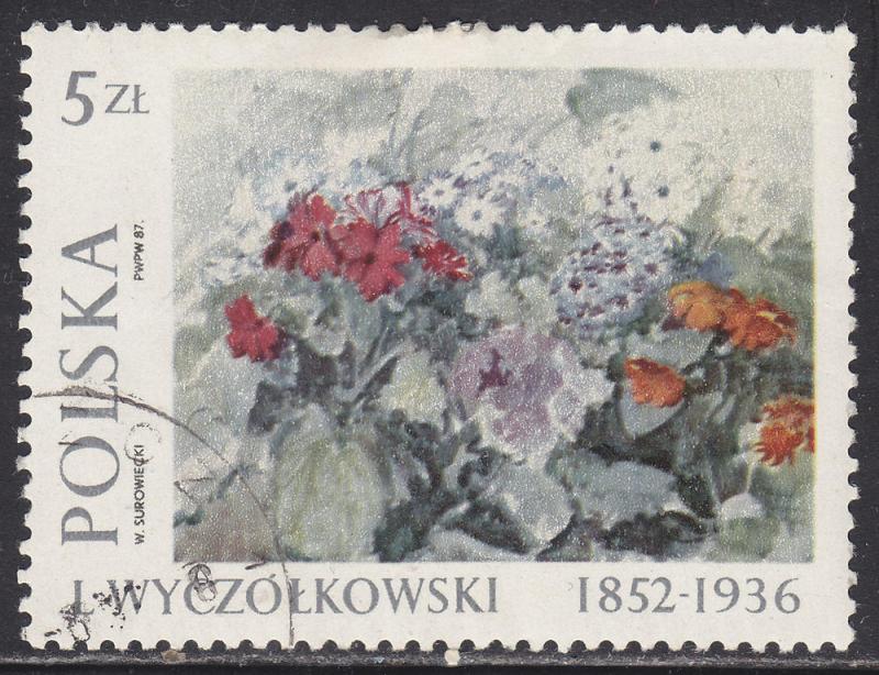 Poland 2788 CTO 1987 Cineraria Flowers 1924