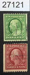 US STAMPS #348-349 USED LOT #27121