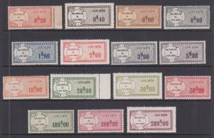 South Viet Nam Bft 45a/61 MNH. 1960 Fiscals, 15 different