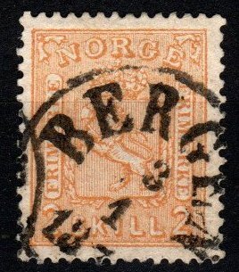 Norway #12 F-VF Used CV $55.00 (X8940)