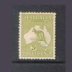 Australia 1913 Kangaroos Sc 5 MH