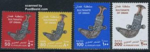 Oman 2001, Definitives 4v, MNH