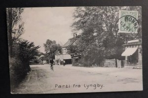 1916 Postcard Cover Ronne Denmark to Hobart Tasmania Australia Parti fra Lyngby
