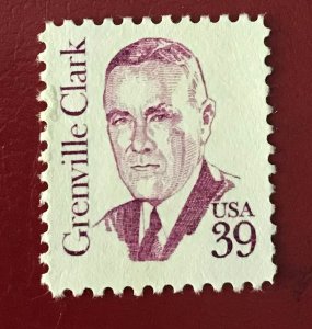 1980-85 US Sc 1867 MNH 39c Grenville Clark Cv1.00 Lot 7425