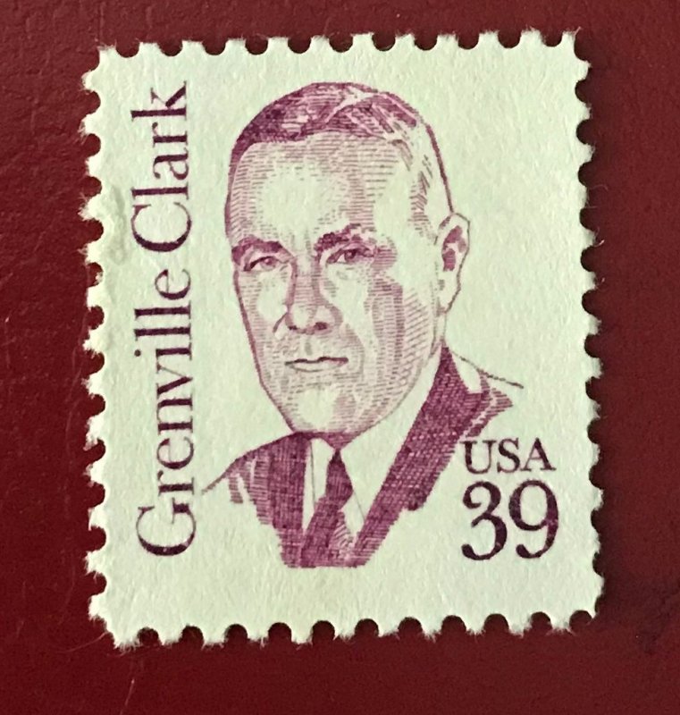 1980-85 US Sc 1867 MNH 39c Grenville Clark Cv1.00 Lot 7425