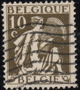 Belgium 247 - Used - 10c Belgium Reaping (1932) (2)