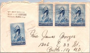 Philippines 1954 - 4 x 5c Stamps - F70023