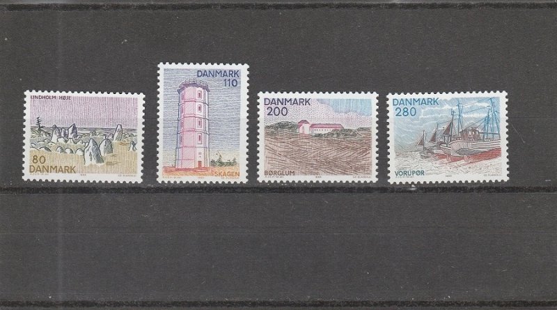 Denmark  Scott#  666-669  MNH  (1980 Landscapes)