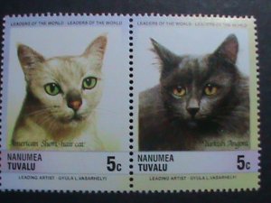 TUVALU  LEADER OF THE WORLD-LOVELY CATS -MNH BLOCK -2-VERY FINE