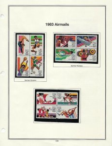 1946-1983 11 ALBUM PAGES OF MNH SINGLES - SCV $51.00+  - W45