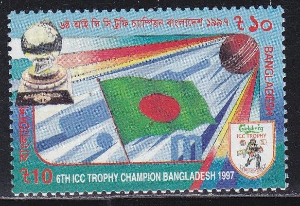 Bangladesh # 549, Cricket Trophy - Flag, NH, 1/2 Cat.